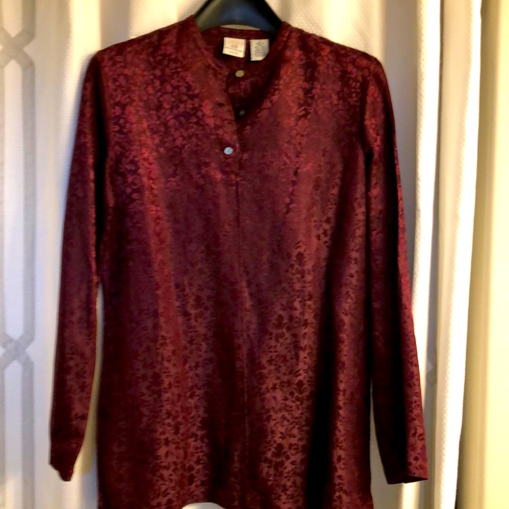 A/X. Armani Exchange silk linen blouse